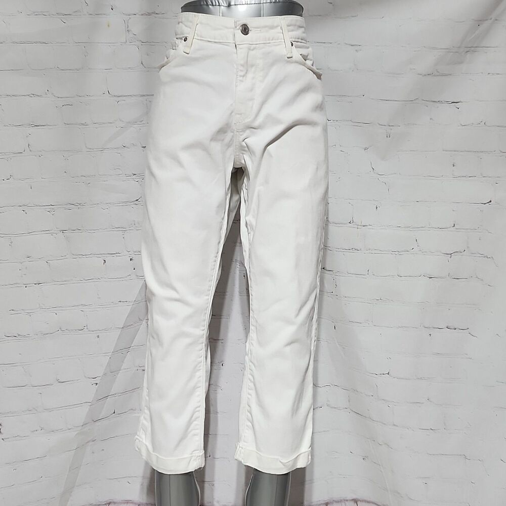 Signature by Levi Strauss Modern Capri White Denim Size 16 W33